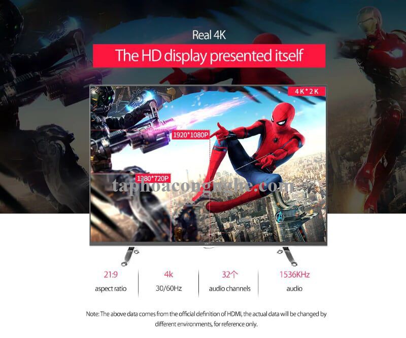 Orico 95940 Hd308-50-Bk 5M Màu Đen V2.0 Cáp Nối Hdmi 30095940